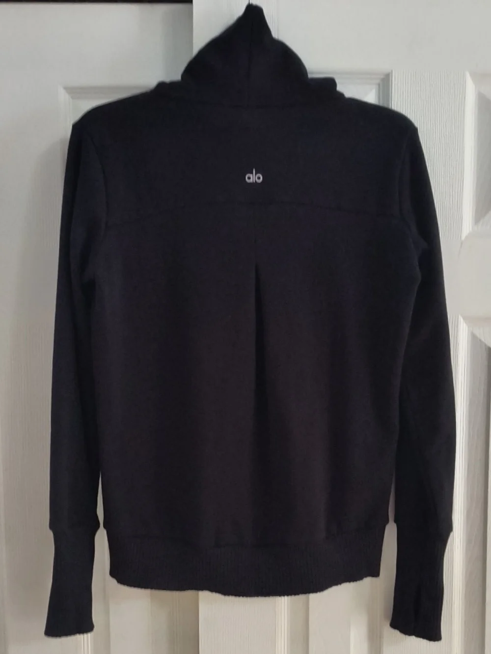 Alo Yoga Black Haze Funnel Neck Pullover Sweatshirt Size S